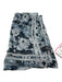 Halston Light Blue & Blue Silk Square Floral scarf Light Blue & Blue / Small