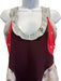 Valentino Size 38 Red, Pink & Blue Silk Floral Shimmer Detail Sleeveless Dress Red, Pink & Blue / 38