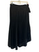 Saint Laurent Size 34 Black Acetate Blend One Shoulder Fringe Side Zip Dress Black / 34