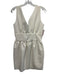 MSGM Size 42 White Polyester Blend Sleeveless V Neck Gathered Waist Dress White / 42