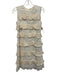Dolce & Gabbana Size 36 Cream White Cotton Blend Floral Lace Overlay Dress Cream White / 36
