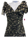 Dolce & Gabbana Size 36 Black & Gold Silk Blend Metallic Thread Sleeveless Dress Black & Gold / 36