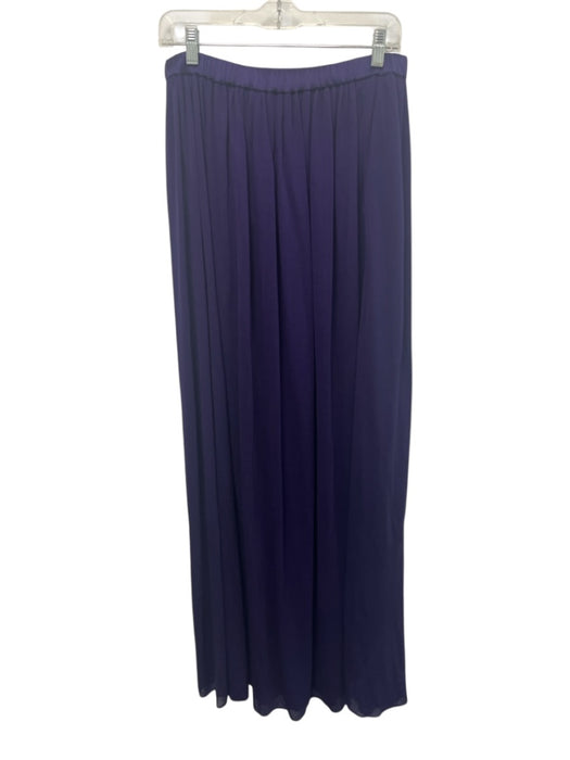 Tom Ford Size 40 Purple Viscose & Silk Elastic Waistband Gathered Pocketed Skirt Purple / 40