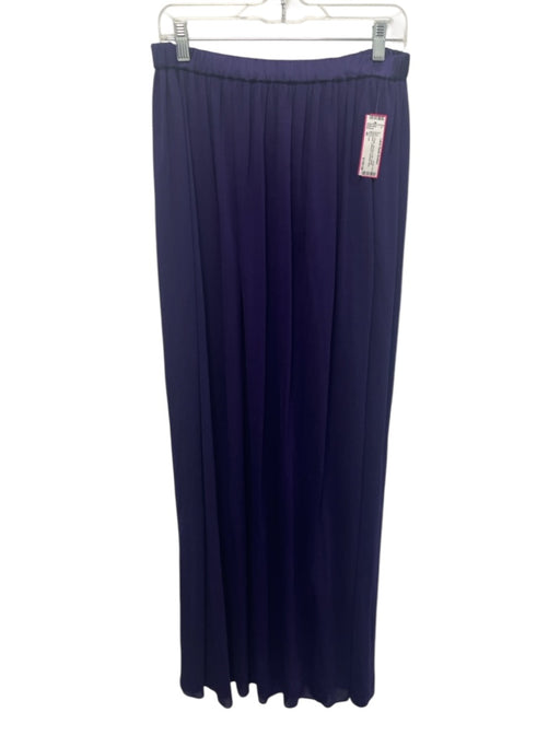 Tom Ford Size 40 Purple Viscose & Silk Elastic Waistband Gathered Pocketed Skirt Purple / 40