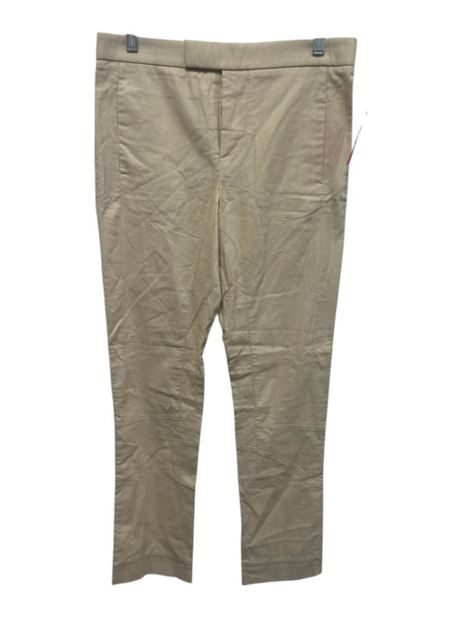 Marni Size 38 Khaki Beige Cotton Paneled Trouser Button Fly Slim Pants Khaki Beige / 38