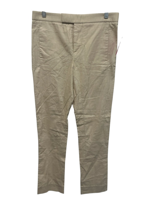 Marni Size 38 Khaki Beige Cotton Paneled Trouser Button Fly Slim Pants Khaki Beige / 38