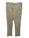 Marni Size 38 Khaki Beige Cotton Paneled Trouser Button Fly Slim Pants Khaki Beige / 38