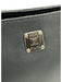 MCM Dark Slate Blue Saffiano Leather Zip Top Silver Tone Hardware Shoulder Bag Dark Slate Blue