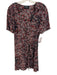 The Kooples Size 3 Black, Red, White Viscose Short Sleeve All Over Print Dress Black, Red, White / 3