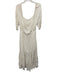 Tigerlily Size 10 White Viscose Long Sleeve Wide Neck 1/2 sleeve Stretch Dress White / 10