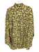 Marni x Uniqlo Size M Yellow, Black & Blue Lyocell & Linen Floral Collar Dress Yellow, Black & Blue / M