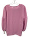 Lafayette 148 Size S Pink Acetate & Polyester Long Sleeve V Neck Tie Neck Top Pink / S