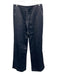Jill Sander Size 36 Navy Viscose & Silk Side Zip Wide Leg Shimmer Pants Navy / 36