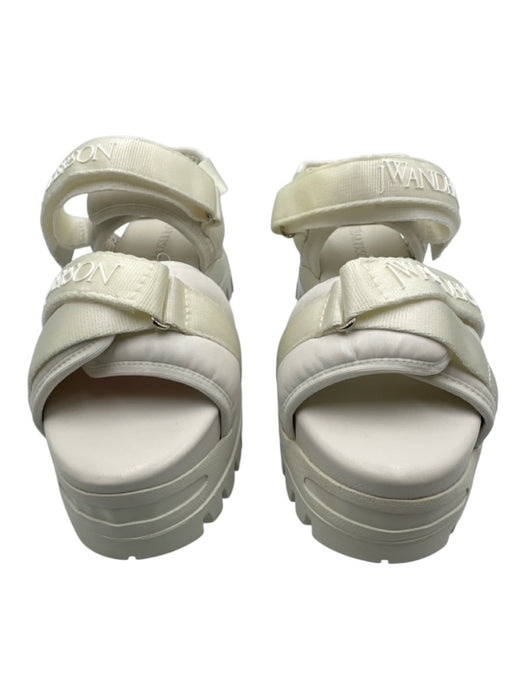 JW Anderson Shoe Size 38 White Leather Velcro Strap Chunky Heel Like New Sandals White / 38