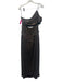 Rebecca Vallance Size 8 Black & Multi Polyester Blend Metallic Thread Gown Black & Multi / 8