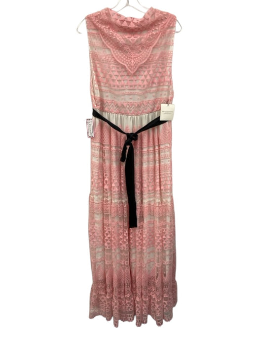 Philosophy di Lorenzo Serafini Size 6 White, Pink & Black Polyester Blend Dress White, Pink & Black / 6