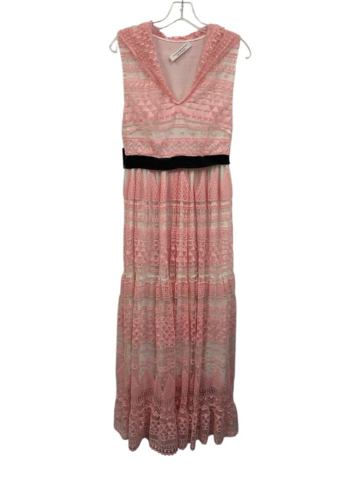 Philosophy di Lorenzo Serafini Size 6 White, Pink & Black Polyester Blend Dress White, Pink & Black / 6