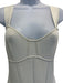 Herve Leger Size M Cream White Rayon Blend Sleeveless Ribbed Knit Back Zip Dress Cream White / M