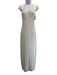 Herve Leger Size M Cream White Rayon Blend Sleeveless Ribbed Knit Back Zip Dress Cream White / M