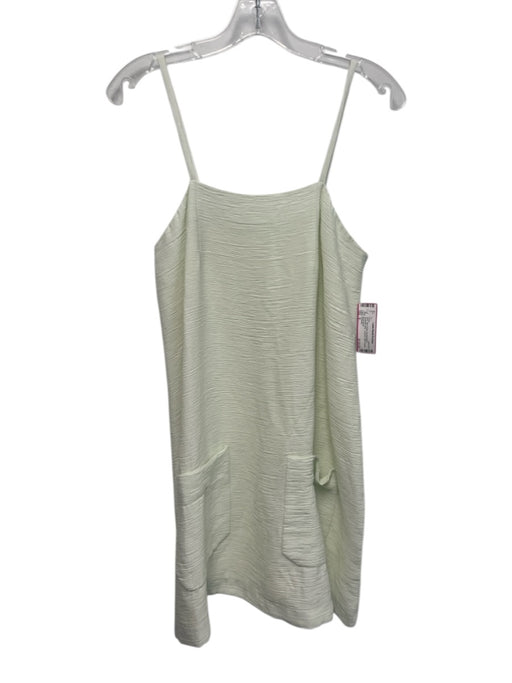 Rodebjer Size S Mint Green Viscose Blend Spaghetti Strap Textured Back Zip Dress Mint Green / S