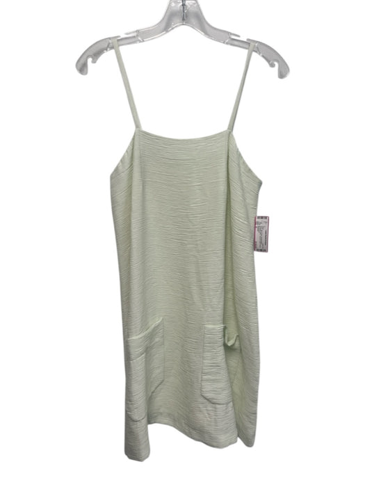 Rodebjer Size S Mint Green Viscose Blend Spaghetti Strap Textured Back Zip Dress Mint Green / S