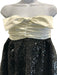 Alexandre Vauthier Size 36 Cream White & Black Polyester Blend Sequined Dress Cream White & Black / 36