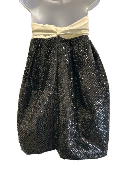 Alexandre Vauthier Size 36 Cream White & Black Polyester Blend Sequined Dress Cream White & Black / 36