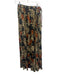 Raga Size S Black, Beige & Orange Print Viscose Elastic Waistband Side Bow Pants Black, Beige & Orange Print / S