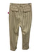Matin Size 10 Khaki Beige & Black Linen Blend Striped Front Pleat Cuffed Pants Khaki Beige & Black / 10