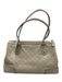 Gucci Cream Beige Leather Guccissima Bow Detail Zip Top Shoulder Bag Cream Beige