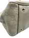 Gucci Cream Beige Leather Guccissima Bow Detail Zip Top Shoulder Bag Cream Beige