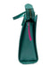 Laura Di Maggio Teal Green Leather Gradient Zip Top Multiple Straps Tote Bag Teal Green