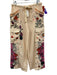 Revolve x Agua Bendita Size M Cream Beige & Multi Polyester Floral Pants Cream Beige & Multi / M