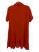 Marcell Von Berlin Size Est M Orange Viscose Blend Short Sleeve Polo Dress Orange / Est M