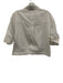 Sportmax Size 6 White Cotton 1/2 Sleeve Cuffed Button Up Crop Top White / 6