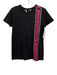 Love Moschino Size 6 Black, Pink & White Cotton Graphic Stripe Detail Top Black, Pink & White / 6