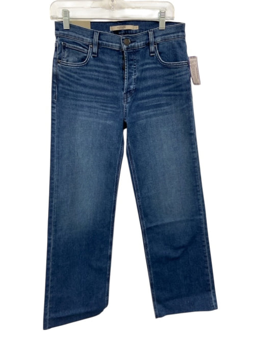 Hudson Size 27 Medium dark wash Cotton Blend Denim Raw Hem Button Fly Jeans Medium dark wash / 27