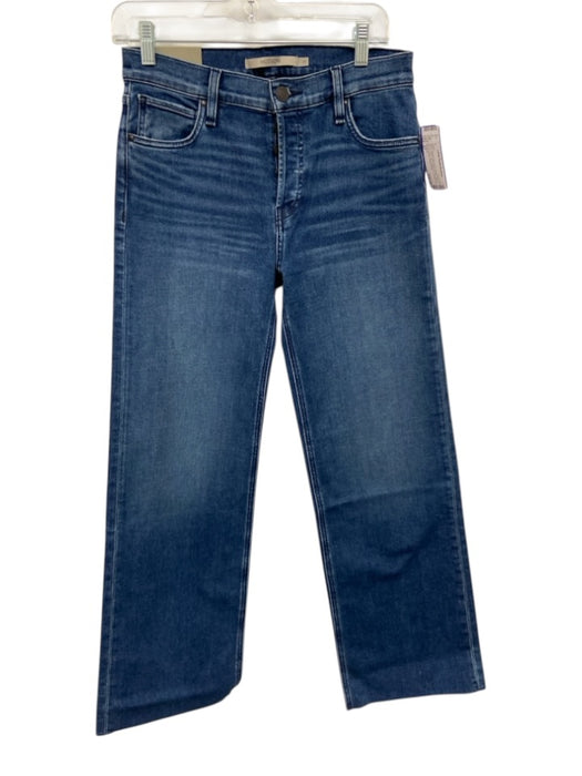 Hudson Size 27 Medium dark wash Cotton Blend Denim Raw Hem Button Fly Jeans Medium dark wash / 27
