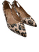 Aquazzura Shoe Size 36 Cream Beige & Brown Leather Upper Leopard Print Pumps Cream Beige & Brown / 36