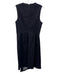Adam Lippes Size 10 Dark Wash Cotton Denim Sleeveless Button Front Darted Dress Dark Wash / 10