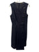 Adam Lippes Size 10 Dark Wash Cotton Denim Sleeveless Button Front Darted Dress Dark Wash / 10
