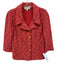 St John Collection Size 2 Pink Red Wool Blend 3/4 Sleeve Boucle Pockets Jacket Pink Red / 2
