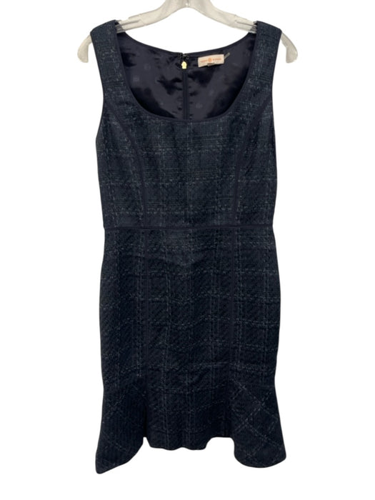 Tory Burch Size 6 Navy Blue Acrylic Blend Sleeveless Boucle Princess Seams Dress Navy Blue / 6