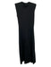 Ulla Johnson Size Small Black Cotton Sleeveless Eyelet Ruffles Side Slit Dress Black / Small