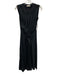 Ulla Johnson Size Small Black Cotton Sleeveless Eyelet Ruffles Side Slit Dress Black / Small