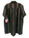 Never a Wallflower Size Medium Green, Blue, Orange Cotton Blend Collar Dress Green, Blue, Orange / Medium