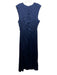 Loulou Studio Size Large Navy Blue Viscose Sleeveless Satin Cut Out Maxi Dress Navy Blue / Large