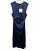 Loulou Studio Size Large Navy Blue Viscose Sleeveless Satin Cut Out Maxi Dress Navy Blue / Large