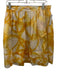 Moschino Cheap & Chic Size 8 Yellow & White Cotton Blend Gathered Tiered Skirt Yellow & White / 8