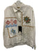 Weekend Max Mara Size 10 White & Multi Cotton Long Sleeve Cross Stitch Top White & Multi / 10